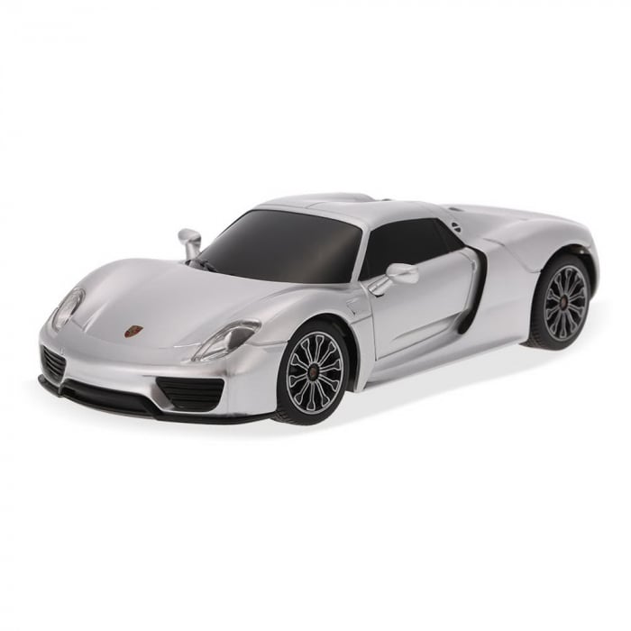 Mașină cu Telecomandă Porsche 918 Spyder Argintiu, Scara 1:24  [7]