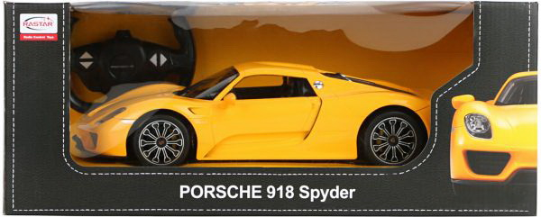 MASINA CU TELECOMANDA PORSCHE 918 SPYDER GALBEN SCARA 1 LA 14 [2]