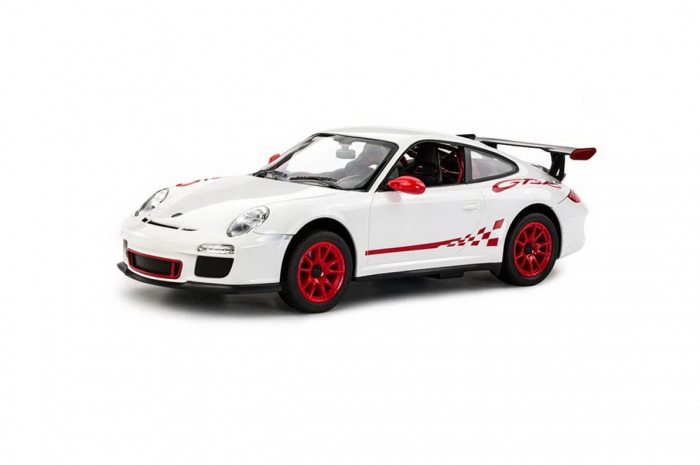 Masina cu telecomanda porsche gt3 alb cu scara 1 la 14 [7]