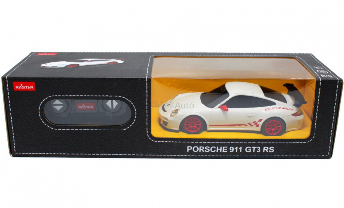 Mașină cu Telecomandă Porsche GT3 RS Alb, Scara 1:24  [2]