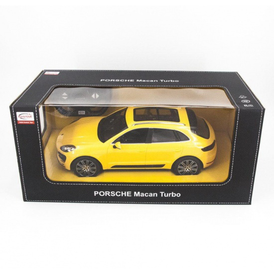 Mașină cu Telecomandă Porsche Macan Turbo Galbenă [6]