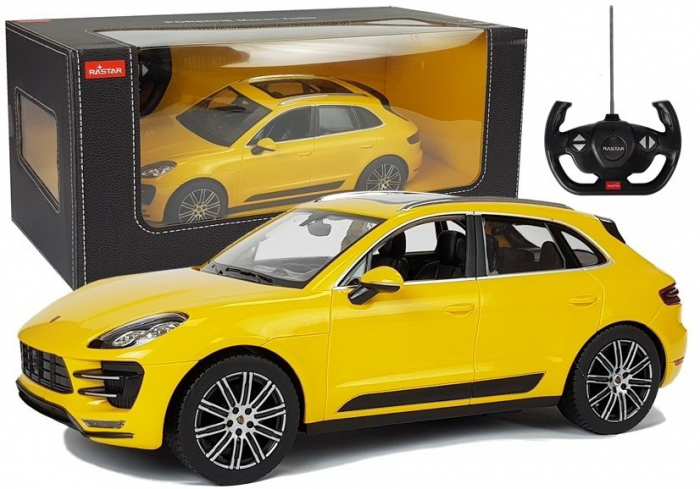 Mașină cu Telecomandă Porsche Macan Turbo Galbenă [5]