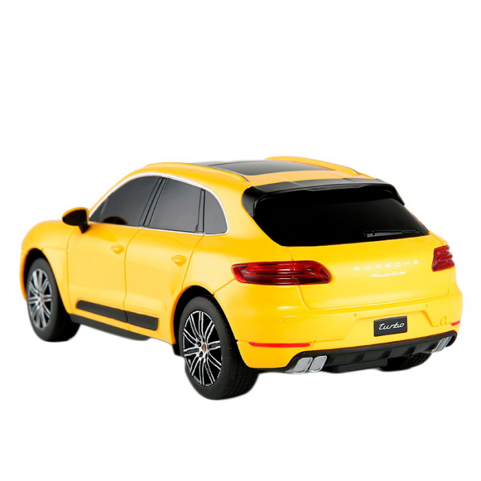 Mașină cu Telecomandă Porsche Macan Turbo Galbenă [4]