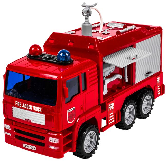 Masina de pompieri cu furtun apa, sunet si lumini
