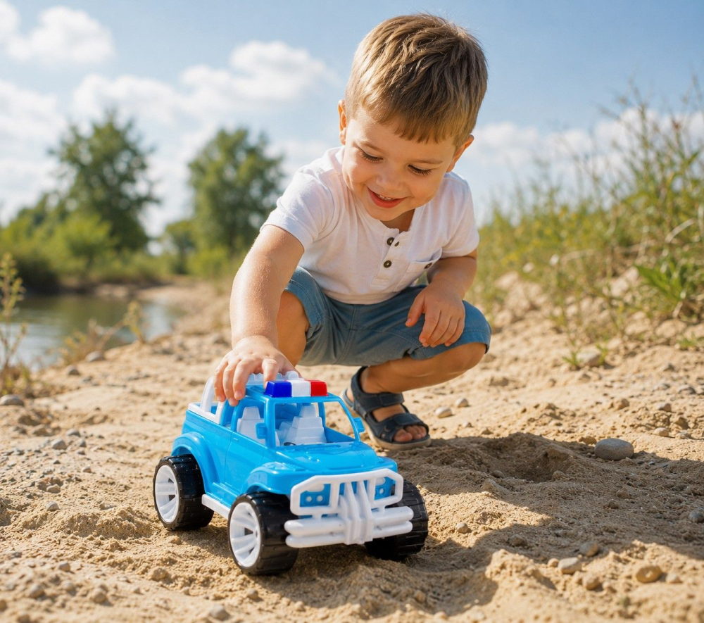 MASINA JEEP OFF ROADER ALBASTRU 39CM [3]