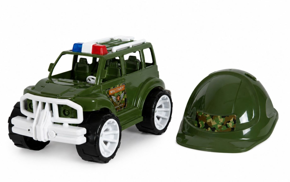 MASINA JEEP OFF ROADER CU CASCA MILITAR 32CM [2]