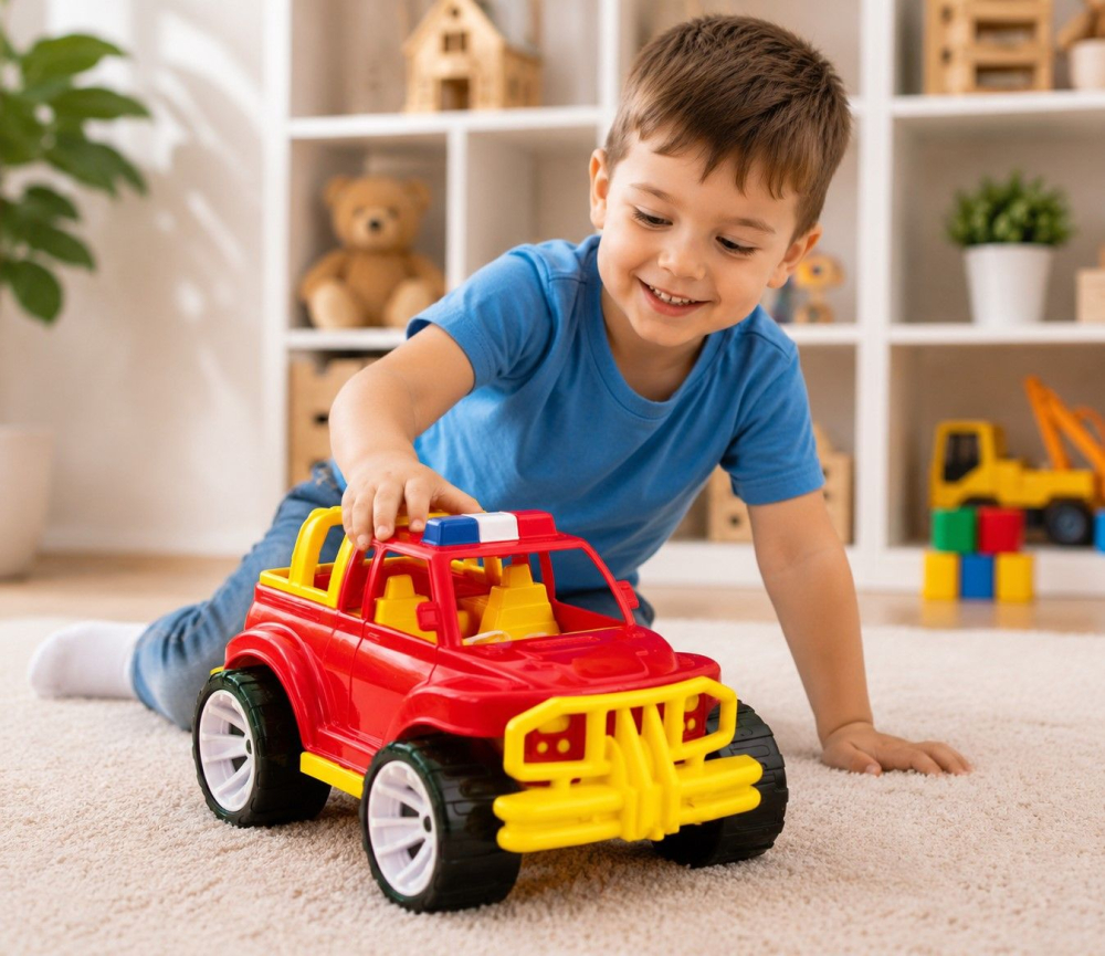 MASINA JEEP OFF ROADER ROSU 39CM [5]