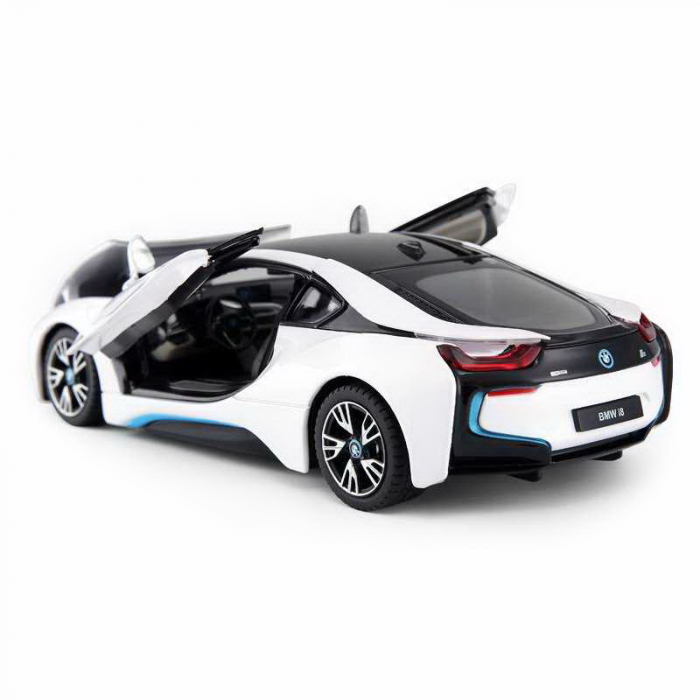 Mașinuță Metalică BMW i8 Albă, Scara 1:24 [4]