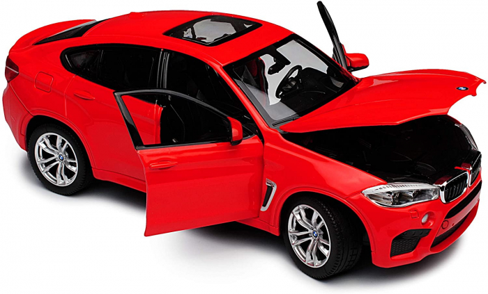 Mașinuță Metalică BMW X6M Roșu, Scara 1:24  [3]