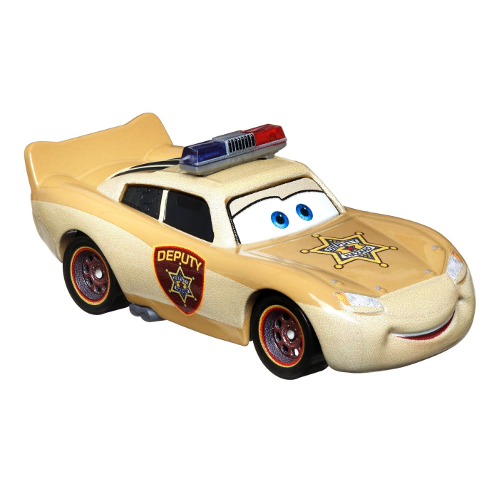 Mașinuța Metalică Cars3 - Personajul Fulger McQueen Deputy Hazzard  [4]