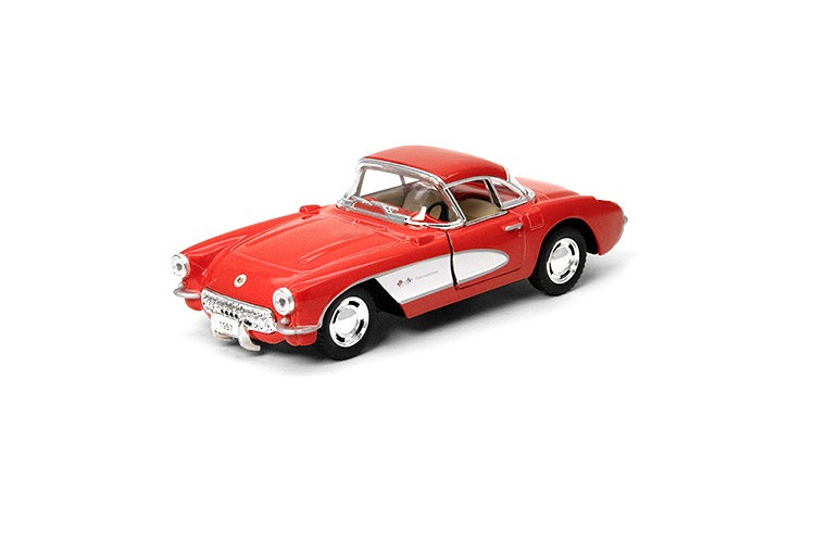 MASINUTA METALICA CHEVROLET CORVETTE 1957 13CM  SCARA 1 LA 34 [3]