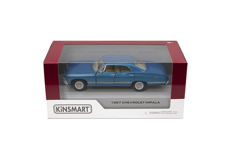 MASINUTA METALICA CHEVROLET IMPALA 1967 13CM  SCARA 1 LA 43 [1]