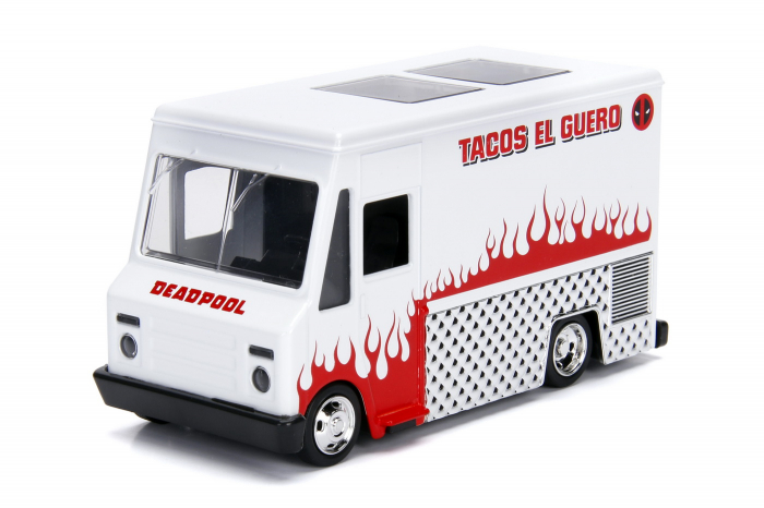 Mașinuță Metalică Food Truck Deadpool 1:32  [2]