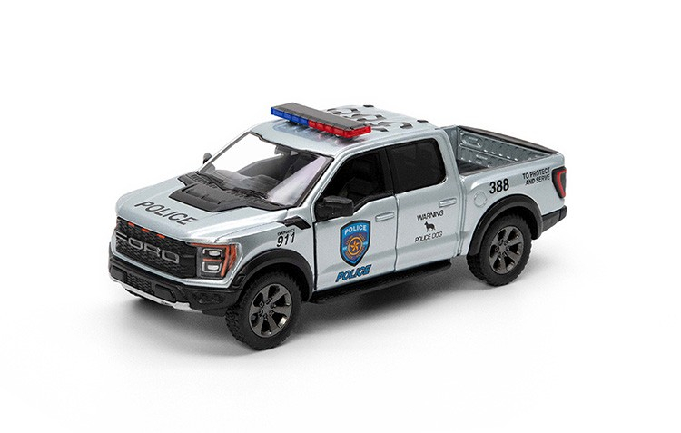 MASINUTA METALICA FORD F-150 RAPTOR POLITIE/POMPIERI 13CM  SCARA 1 LA 46 [4]