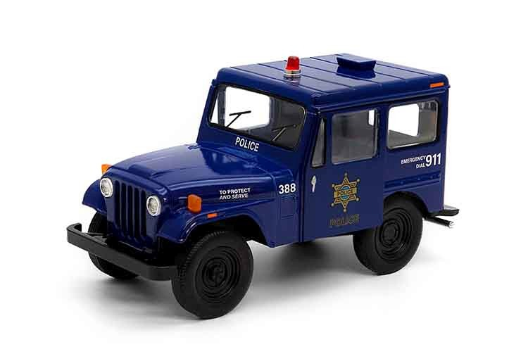 MASINUTA METALICA JEEP DJ-5B POLITIE/ POMPIERI 13CM  SCARA 1 LA 26 [3]