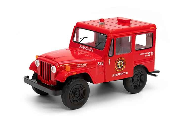 MASINUTA METALICA JEEP DJ-5B POLITIE/ POMPIERI 13CM  SCARA 1 LA 26 [4]