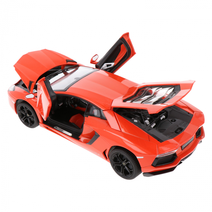 Mașinuță Metalică Lamborghini Aventador LP700, Portocaliu, Scara 1:18  [7]