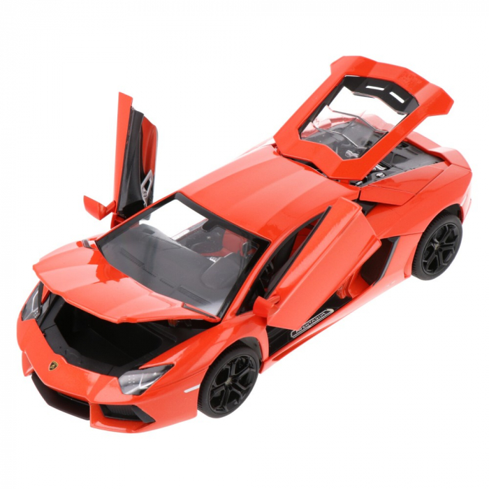 Mașinuță Metalică Lamborghini Aventador LP700, Portocaliu, Scara 1:18  [2]