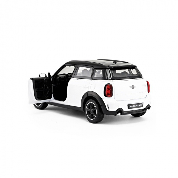 Mașinuță Metalică MiniCooper Albă, Scara 1:24  [4]