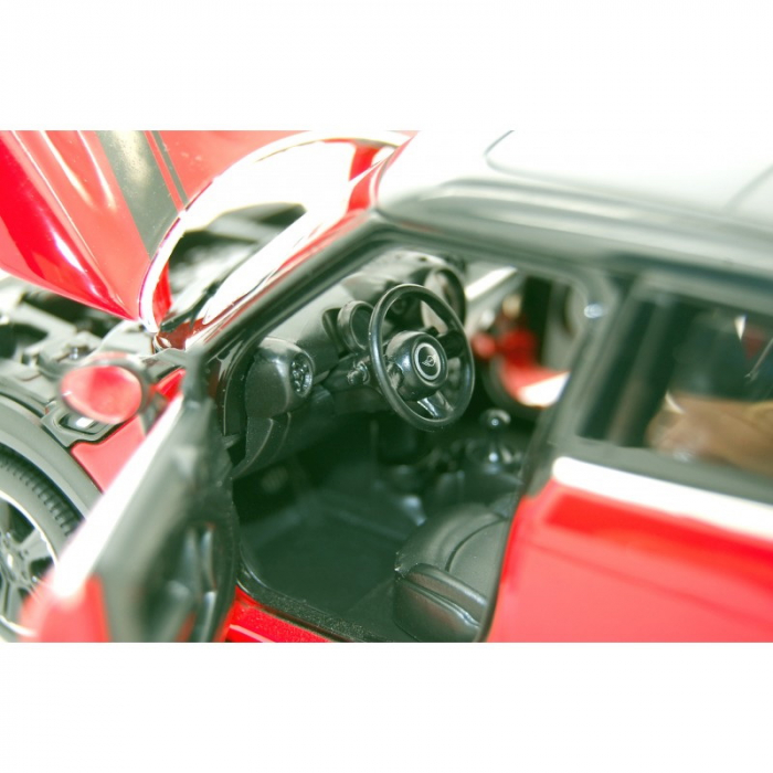 Mașinuță Metalică MiniCooper Roșu, Scara 1:24  [4]