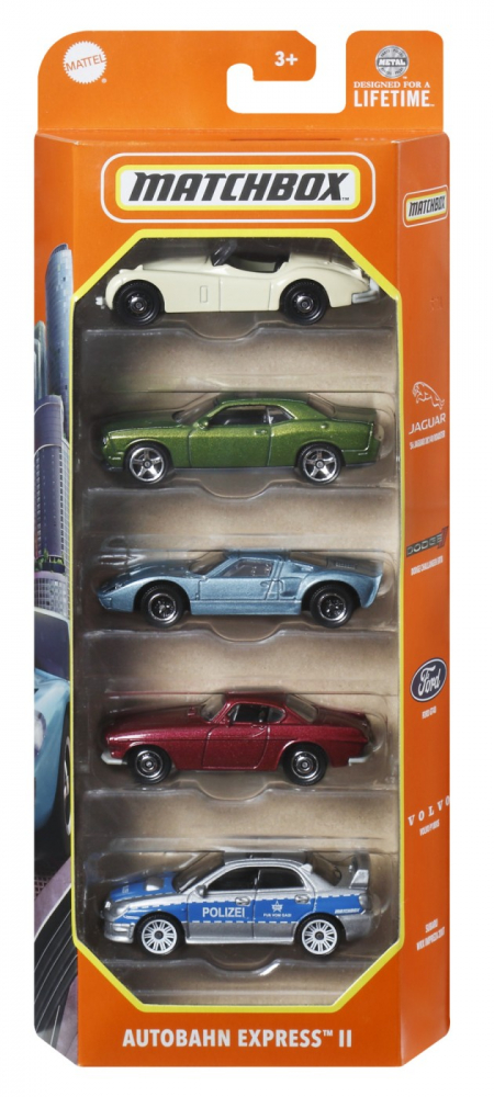 MATCHBOX SET 5 MASINUTE METALICE AUTOBAHN EXPRESS II SCARA 1:64 [1]