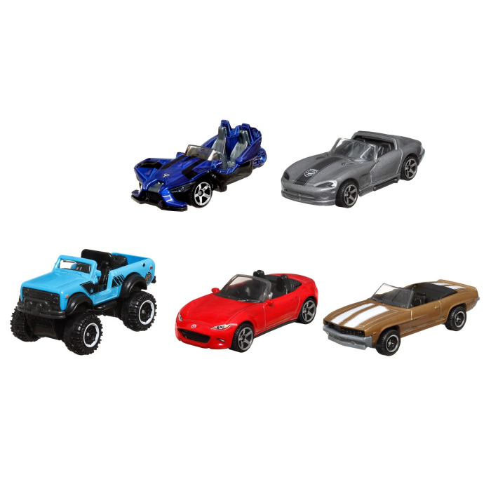 Matchbox set 5 masinute metalice blue highways ii scara 1:64 [2]