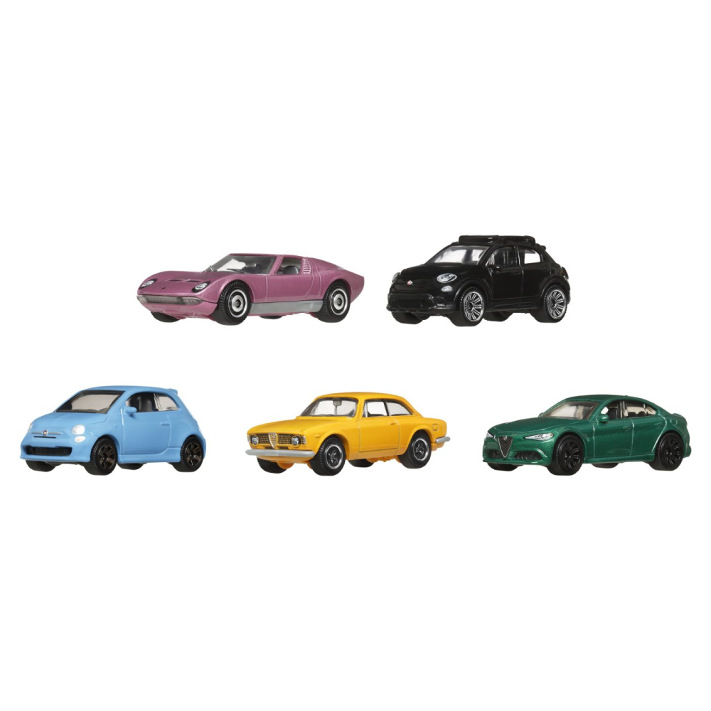 MATCHBOX SET 5 MASINUTE METALICE ITALIAN ROADS SCARA 1 LA 64 [3]