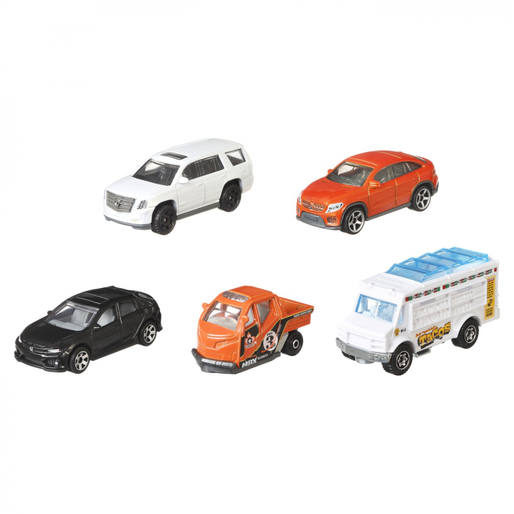 Matchbox Set 5 Masinute Metalice Mbx City Adventure Ii Scara 1:64 [2]