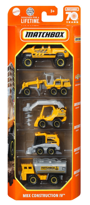 Matchbox Set 5 Mașinuțe Metalice MBX Construction IV  [1]