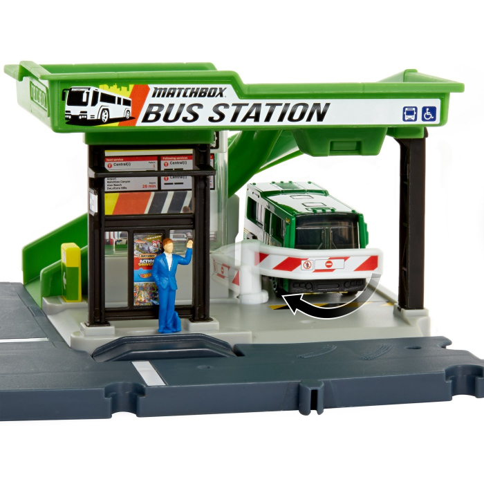 Matchbox - Set Action Drivers Stația de Autobuz  [6]