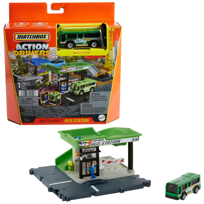 Matchbox - Set Action Drivers Stația de Autobuz  [7]