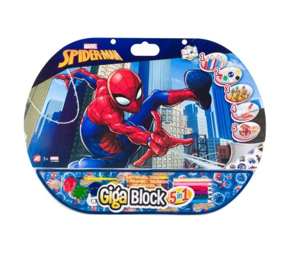 Mega bloc de desen cu accesorii incluse, spiderman