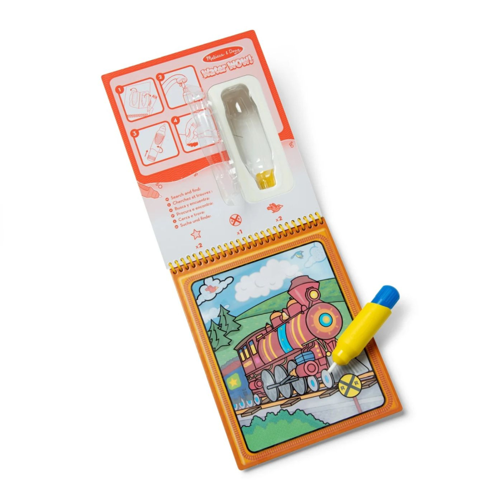 MELISSA AND DOUG CARTE DE COLORAT VEHICULE REUTILIZABILA CU APA WATER WOW [6]