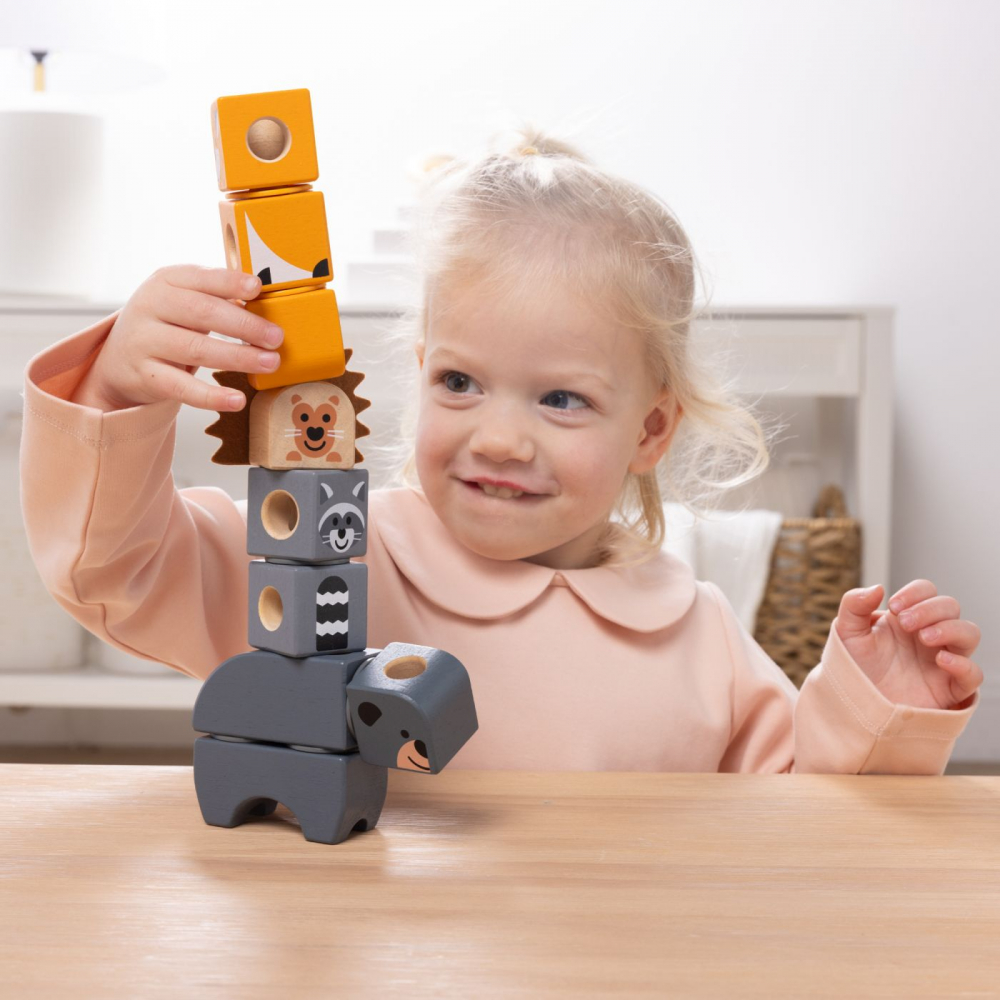 MELISSA AND DOUG SET DE CONSTRUCTIE DIN LEMN PRIETENII PADURII [3]