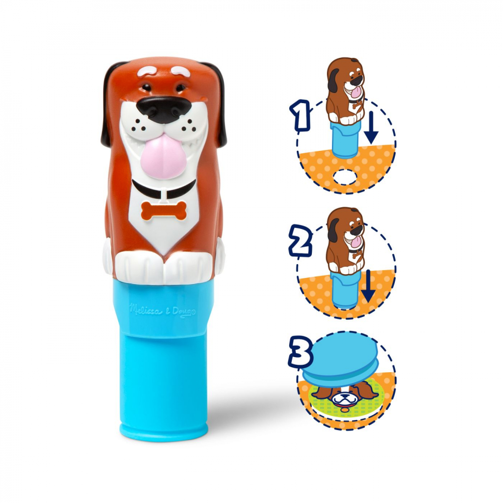MELISSA AND DOUG SET DE JOACA AUTOCOLANTE SI STAMPILA CU CATELUS REINCARCABILA [9]