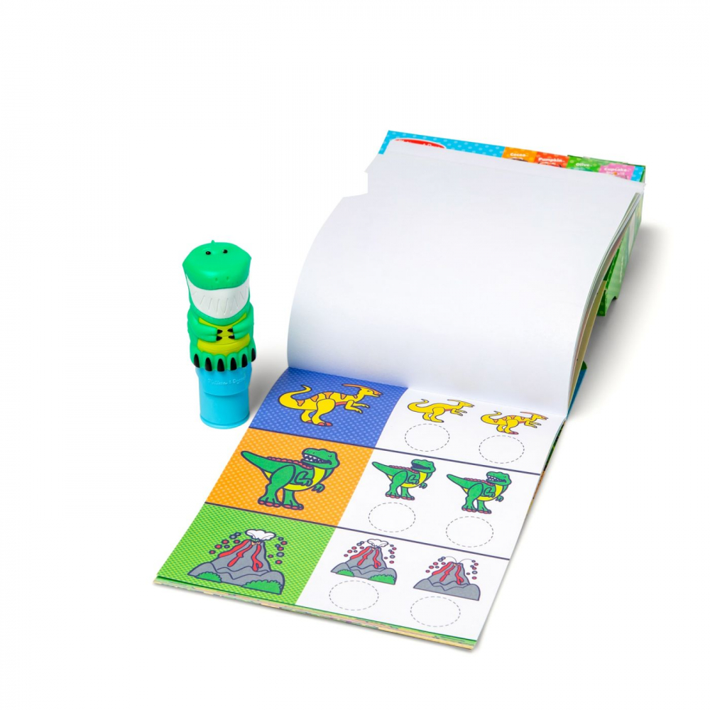 MELISSA AND DOUG SET DE JOACA AUTOCOLANTE SI STAMPILA REINCARCABILA DINOZAUR [2]