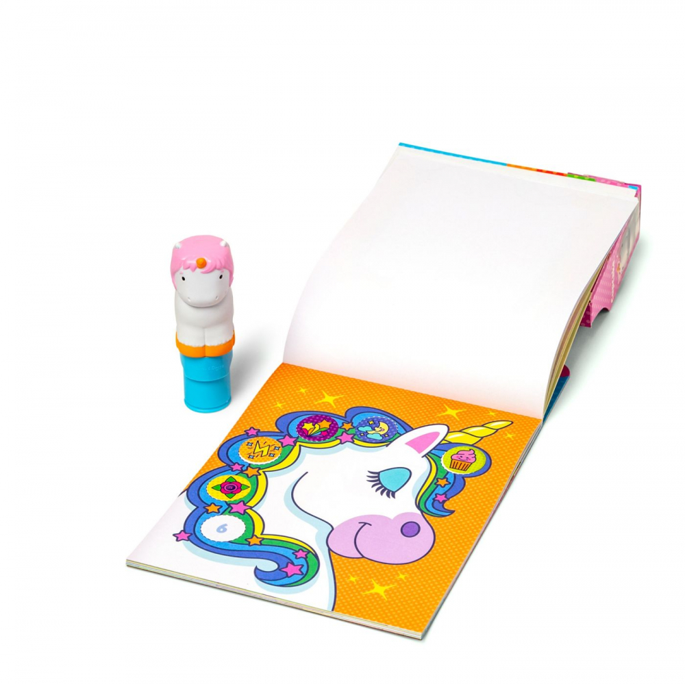 MELISSA AND DOUG SET DE JOACA AUTOCOLANTE SI STAMPILA REINCARCABILA UNICORN [2]