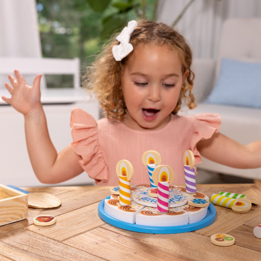 MELISSA AND DOUG SET DE JOACA DIN LEMN TORT ANIVERSAR [4]