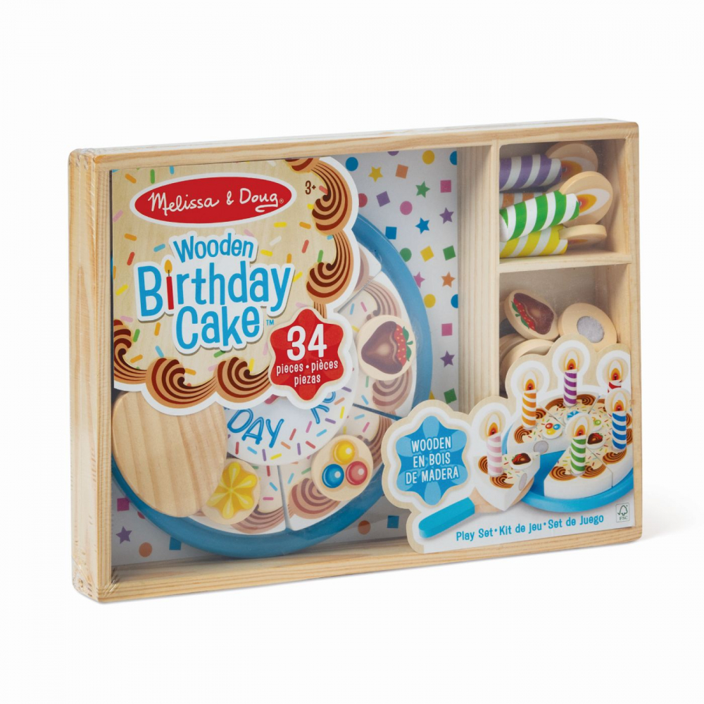 MELISSA AND DOUG SET DE JOACA DIN LEMN TORT ANIVERSAR [1]