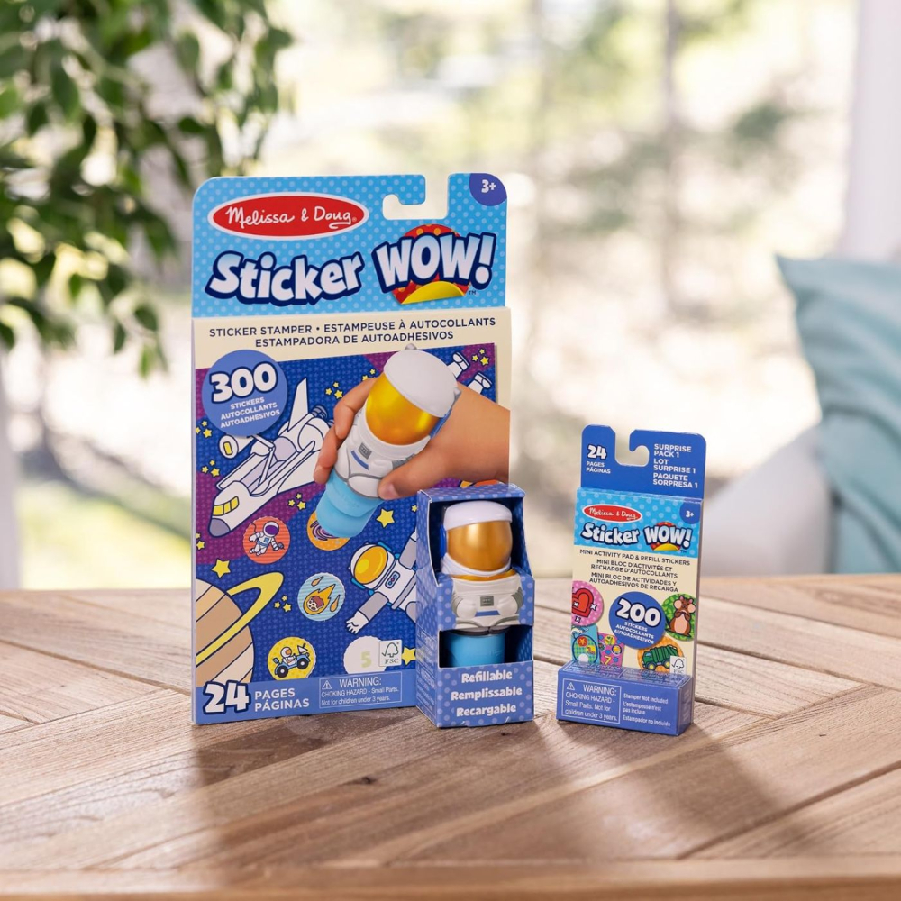 MELISSA AND DOUG STICKER WOW SET DE JOACA AUTOCOLANTE SI STAMPILA ASTRONAUT [8]