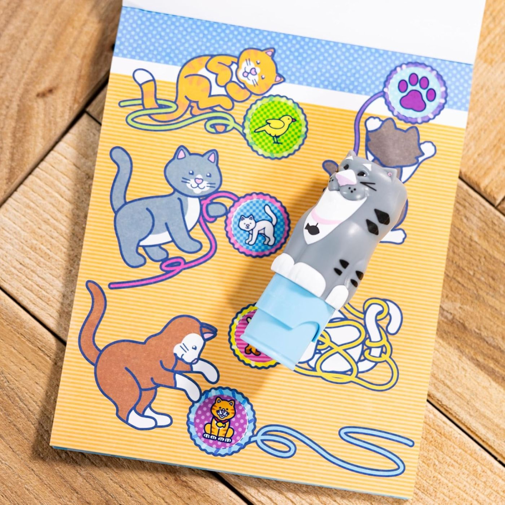 MELISSA AND DOUG STICKER WOW SET DE JOACA  AUTOCOLANTE SI STAMPILA PISICA [8]