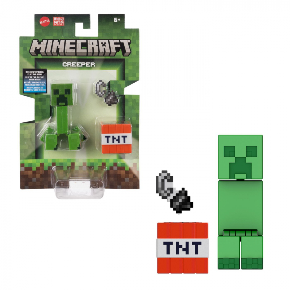 MINECRAFT CRAFT A BLOCK FIGURINA CREEPER 8CM [8]