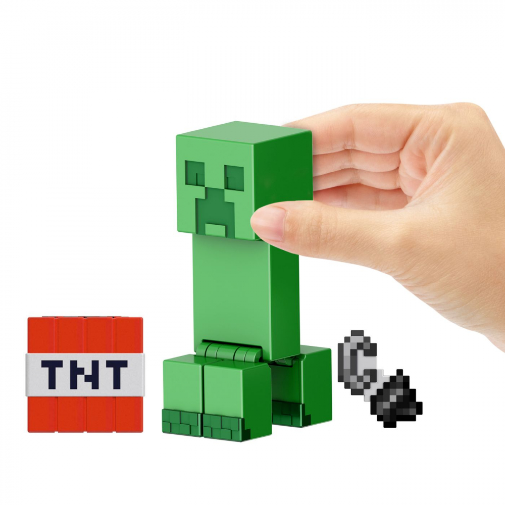 MINECRAFT CRAFT A BLOCK FIGURINA CREEPER 8CM [7]
