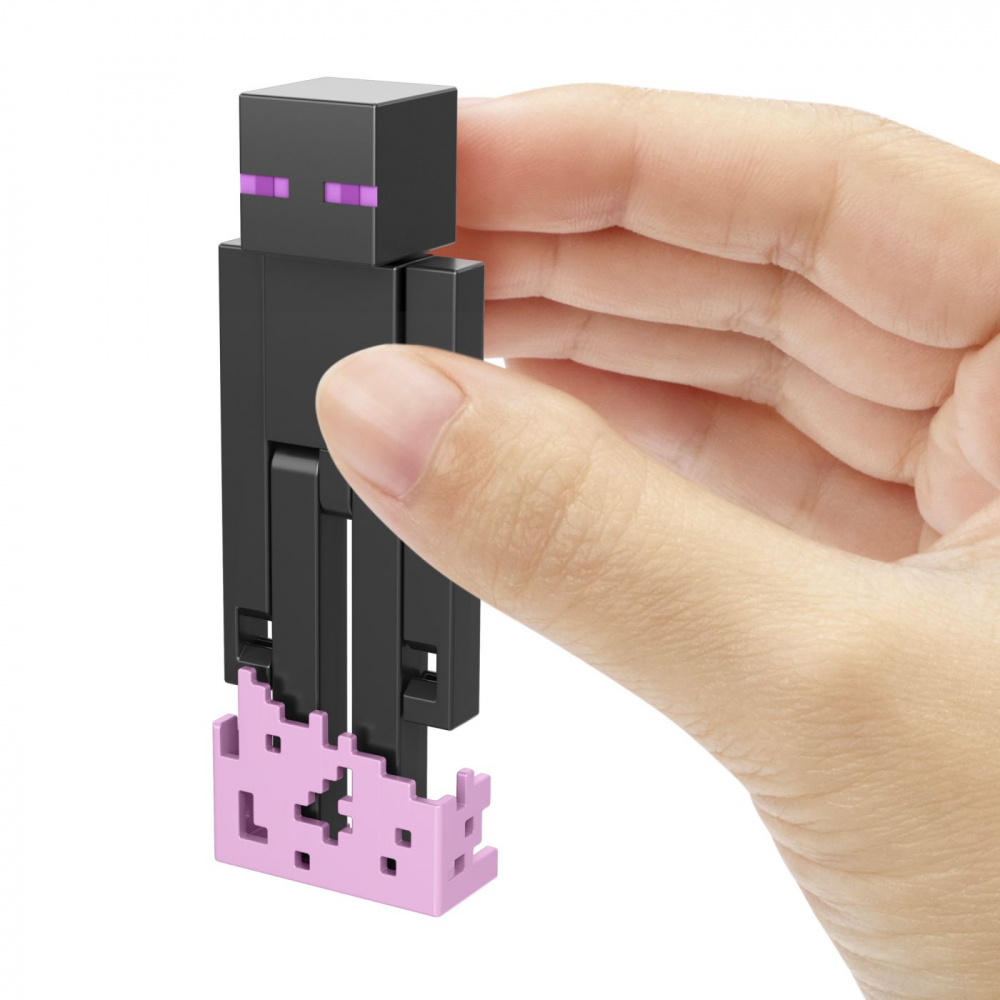 MINECRAFT CRAFT A BLOCK FIGURINA ENDERMAN 8CM [7]
