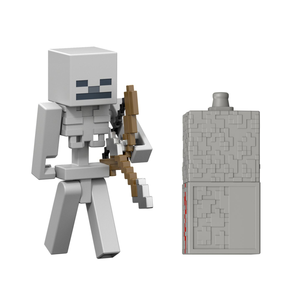 MINECRAFT CRAFT A BLOCK FIGURINA SKELETON 8CM [2]