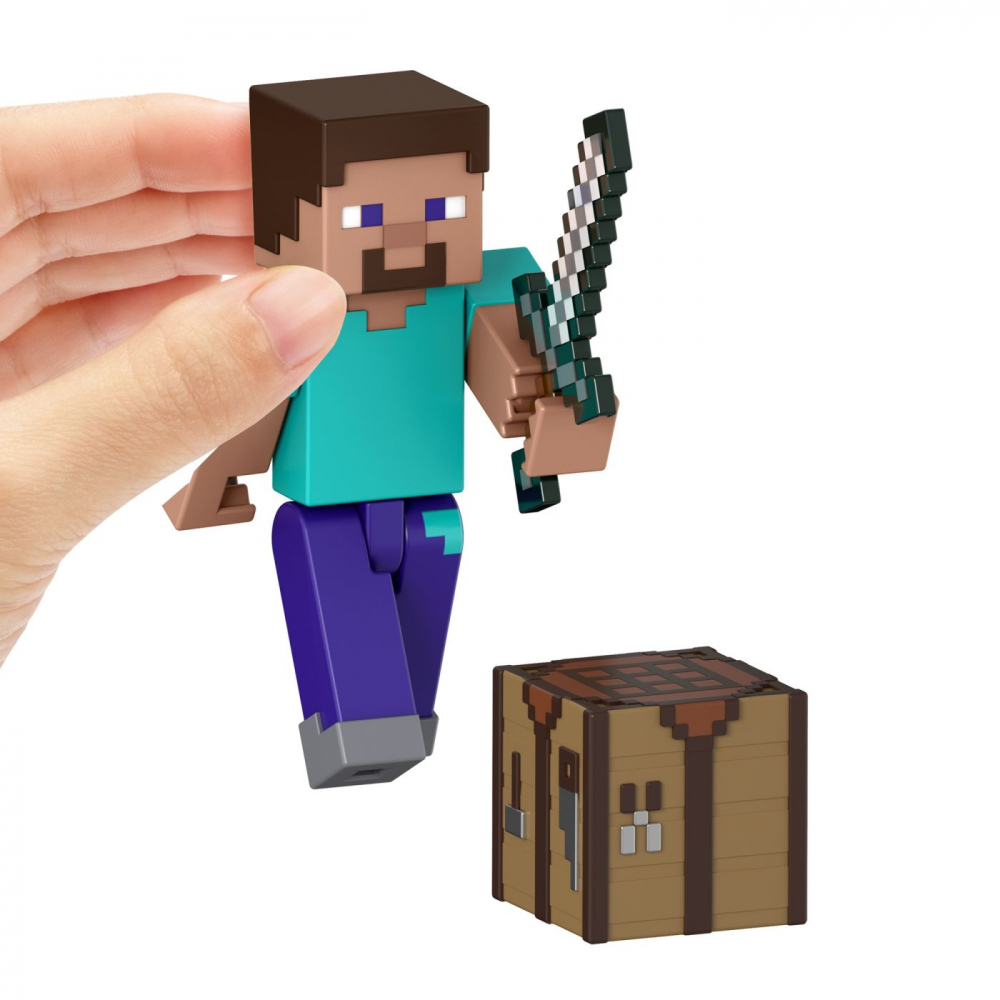 MINECRAFT CRAFT A BLOCK FIGURINA STEVE 8CM [3]