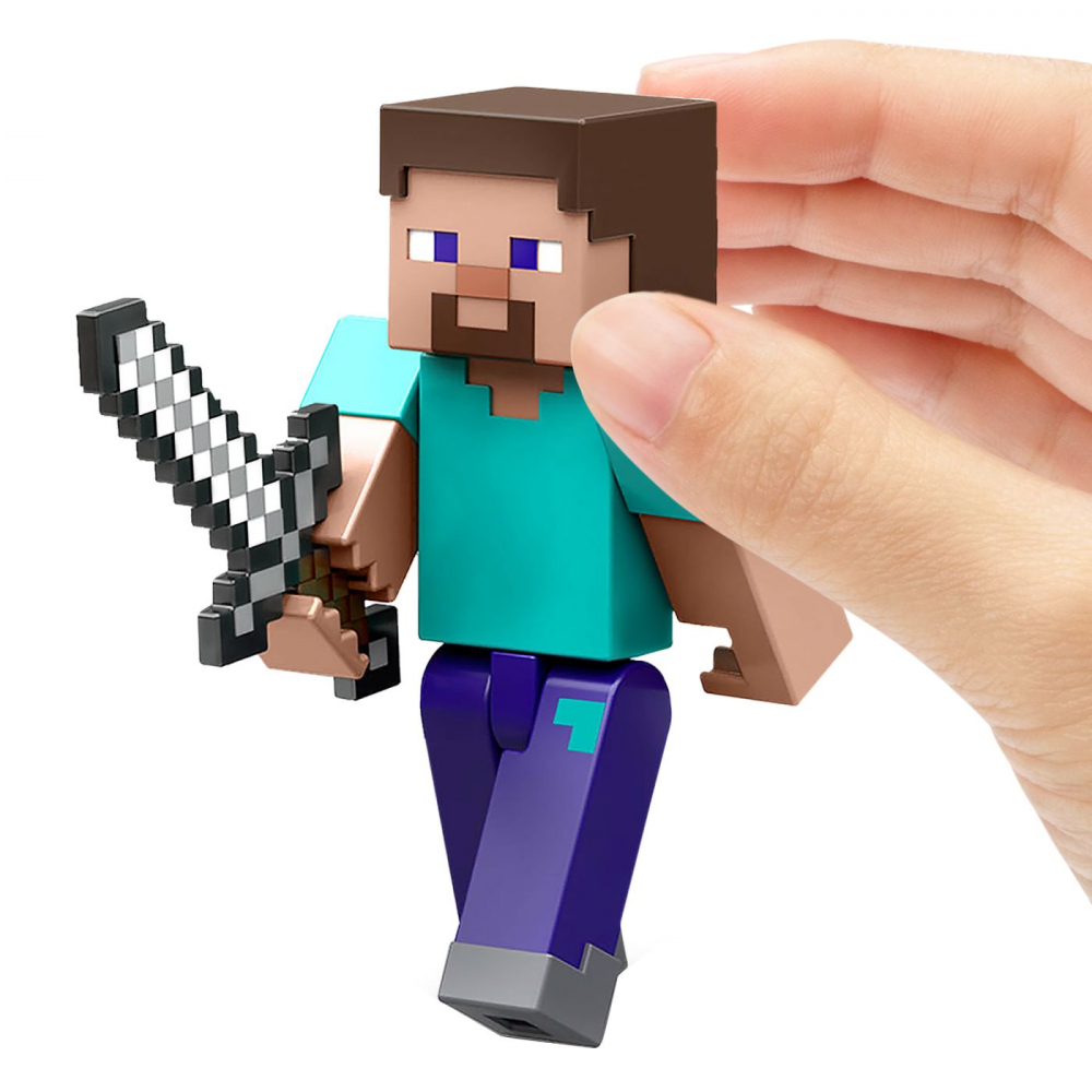 MINECRAFT CRAFT A BLOCK FIGURINA STEVE 8CM [8]