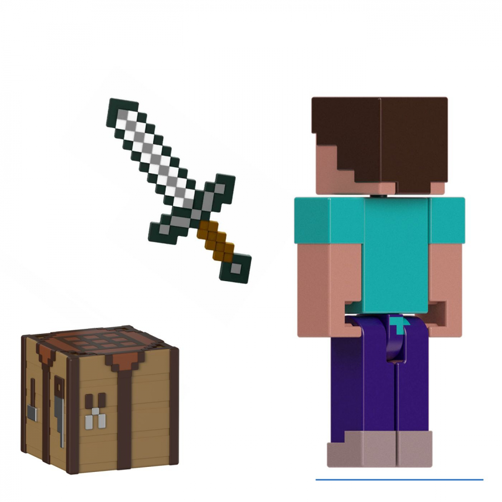 MINECRAFT CRAFT A BLOCK FIGURINA STEVE 8CM [4]