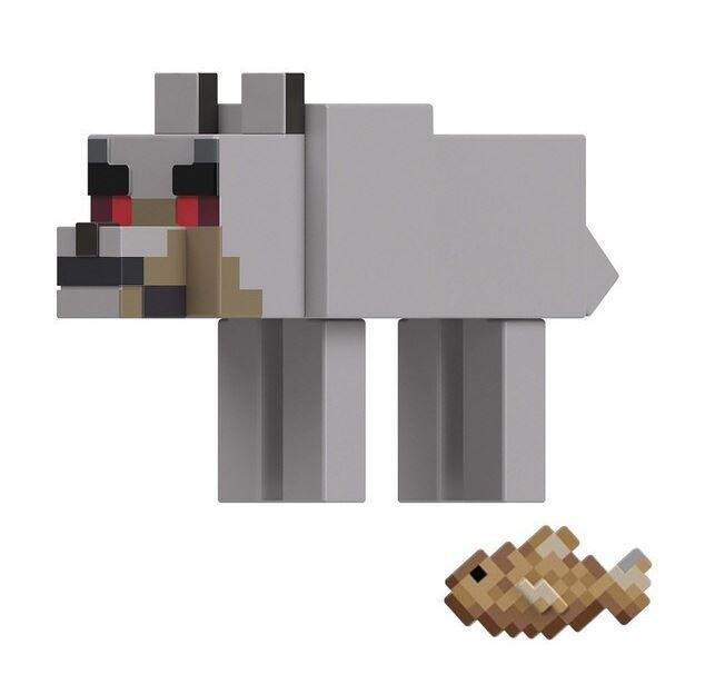 Minecraft Craft A Block Figurina Stronghold Hostile Wolf 8Cm [3]