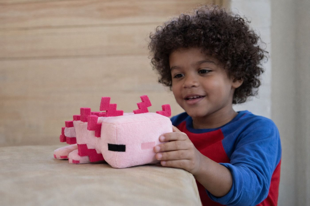 MINECRAFT FIGURINA DE PLUS AXOLOTL 20CM [2]